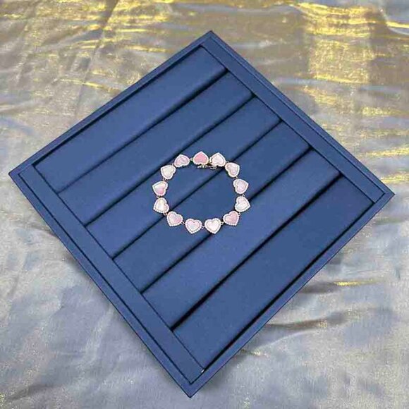 Apm Monaco Pink Mother-Of-Pearl Heart Bracelet - Picture 3 of 6